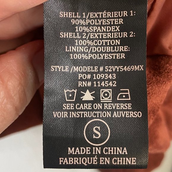 SL8 Faux Suede Moto Jacket Size Small Brown Cropped Long Sleeve - Picture 6 of 8